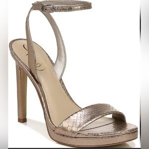 Sam Edelman
Jade Metallic Leather Ankle Strap Platform Dress Sandals
